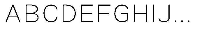 Zendory Thin Expanded Font UPPERCASE