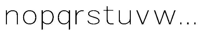 Zendory Thin Expanded Font LOWERCASE