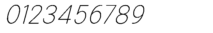 Zendory Thin Italic Font OTHER CHARS