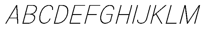 Zendory Thin Italic Font UPPERCASE