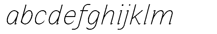 Zendory Thin Italic FONT