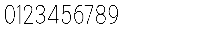 Zendory Thin Narrow Condensed Font OTHER CHARS