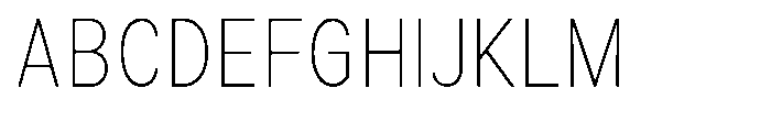 Zendory Thin Narrow Condensed Font UPPERCASE