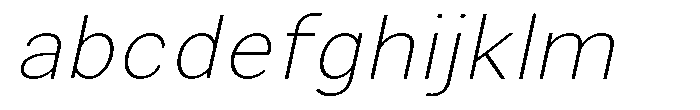 Zendory Thin Narrow Expanded Oblique FONT