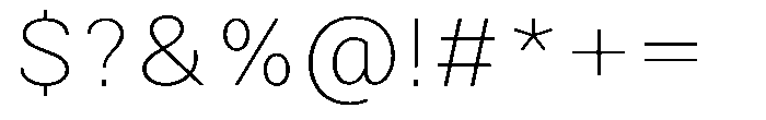 Zendory Thin Narrow Expanded Font OTHER CHARS