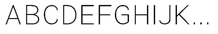 Zendory Thin Narrow Expanded Font UPPERCASE