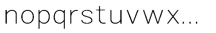 Zendory Thin Narrow Expanded Font LOWERCASE