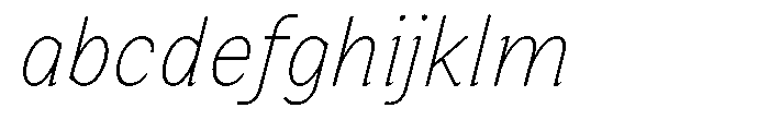 Zendory Thin Narrow Italic FONT