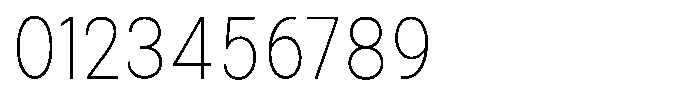 Zendory Thin Narrow Font OTHER CHARS