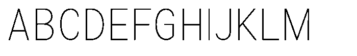 Zendory Thin Narrow Font UPPERCASE