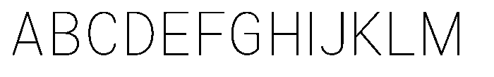 Zendory Thin Font UPPERCASE