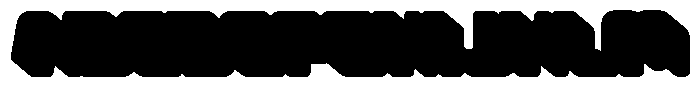 Zenfix Extrude Font UPPERCASE