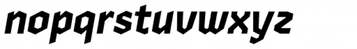 Zenga Extra Bold Italic Font LOWERCASE
