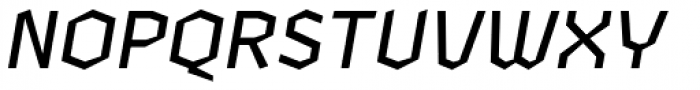 Zenga Medium Italic Font UPPERCASE