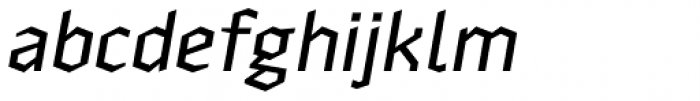 Zenga Medium Italic Font LOWERCASE