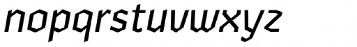 Zenga Medium Italic Font LOWERCASE