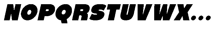 Zenic Italic Font UPPERCASE