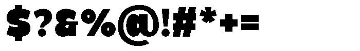 Zenic Regular Font OTHER CHARS