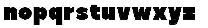 Zenic Regular Font LOWERCASE