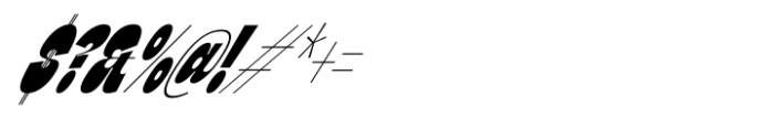 Zenit Condensed Slanted Font OTHER CHARS