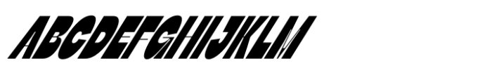 Zenit Condensed Slanted Font UPPERCASE