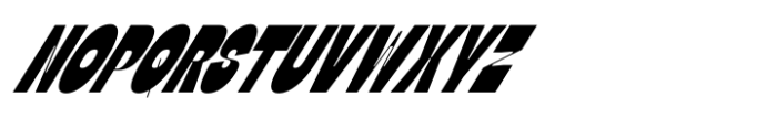 Zenit Condensed Slanted Font UPPERCASE
