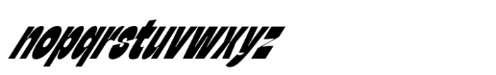 Zenit Condensed Slanted Font LOWERCASE