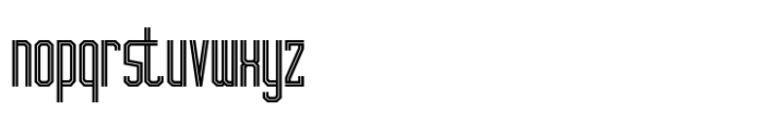 Zenith Stroke Font LOWERCASE