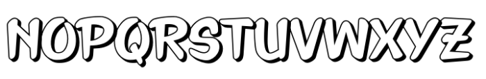 Zenlith Japan Shadow Font UPPERCASE