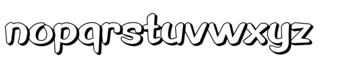 Zenlith Japan Shadow Font LOWERCASE