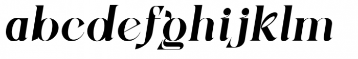 Zenoa Bold Italic Font LOWERCASE