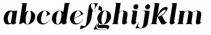 Zenoa Extra Bold Italic Font LOWERCASE