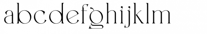Zenoa Light Font LOWERCASE