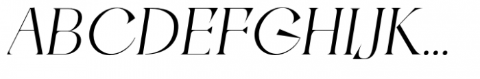 Zenoa Regular Italic Font UPPERCASE