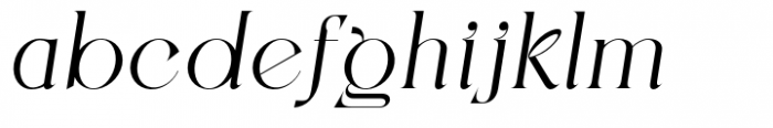 Zenoa Regular Italic Font LOWERCASE