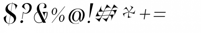 Zenoa Semi Bold Italic Font OTHER CHARS