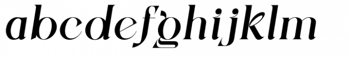 Zenoa Semi Bold Italic Font LOWERCASE