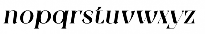 Zenoa Semi Bold Italic Font LOWERCASE