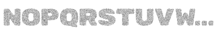 Zenova Glitter Rough Font UPPERCASE