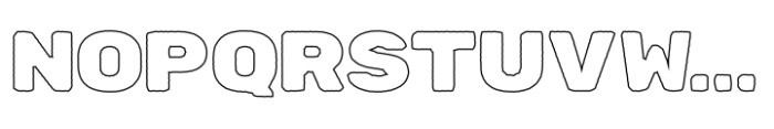 Zenova Outline Font UPPERCASE