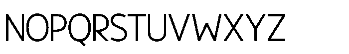 Zenqium Light Font LOWERCASE
