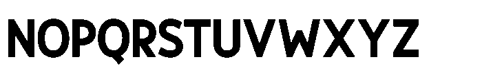 Zenqium Zenquim Black Font UPPERCASE