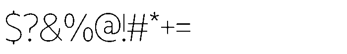 Zenqium Zenquim Thin Font OTHER CHARS