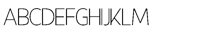 Zenqium Zenquim Thin Font UPPERCASE