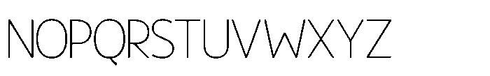 Zenqium Zenquim Thin Font UPPERCASE