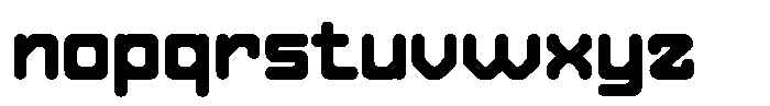 Zentronix Font LOWERCASE