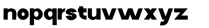 Zenvora Black Font LOWERCASE