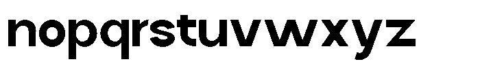 Zenvora Bold Font LOWERCASE