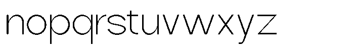 Zenvora Extra Light Font LOWERCASE