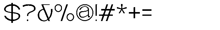 Zenvora Light Font OTHER CHARS